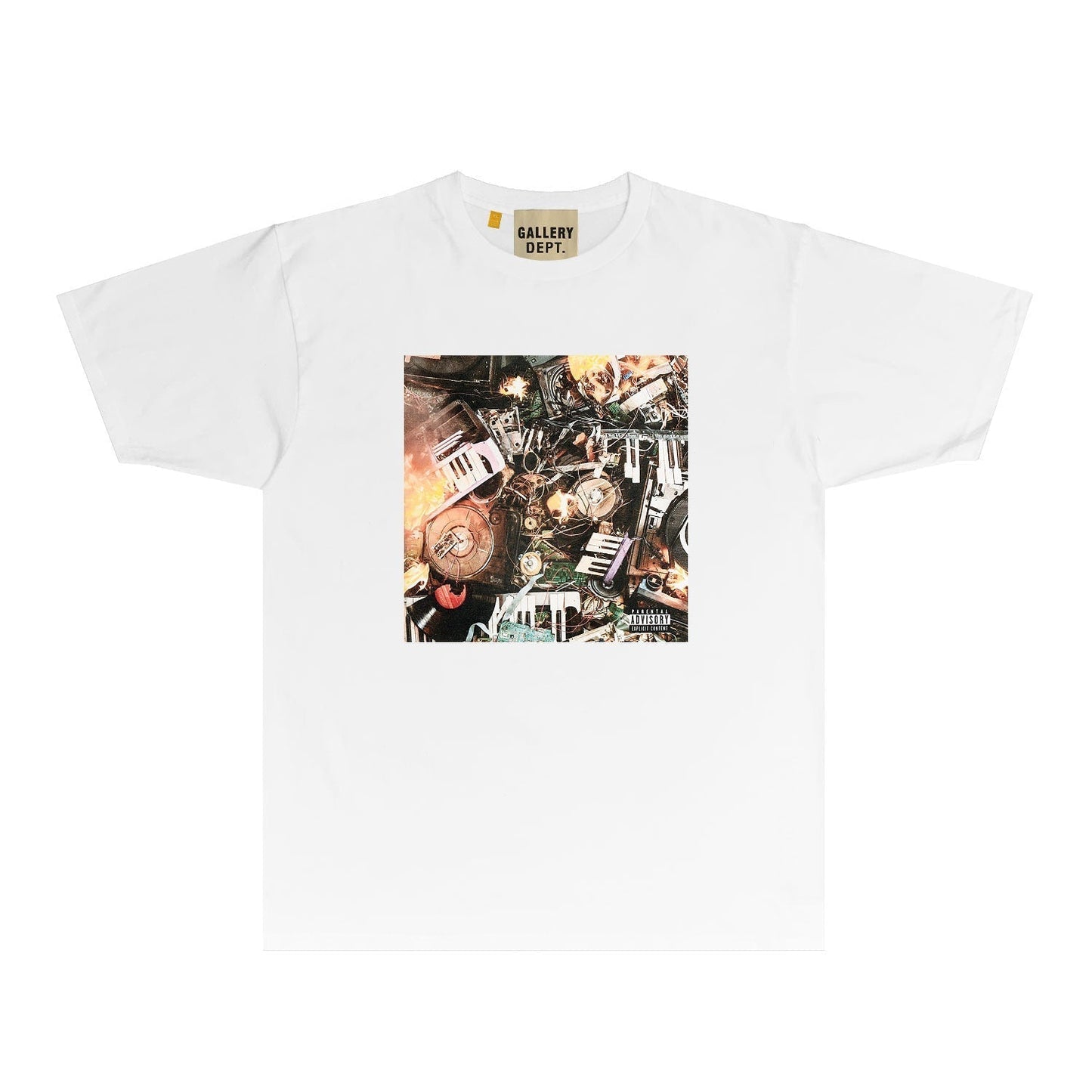 Gallery Dept T Shirt Retro Printed Loose Short-Sleeved Shirt