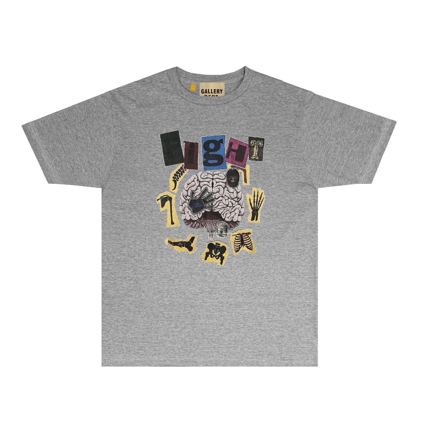 Gallery Dept T Shirt Retro Printed Loose Short-Sleeved Shirt