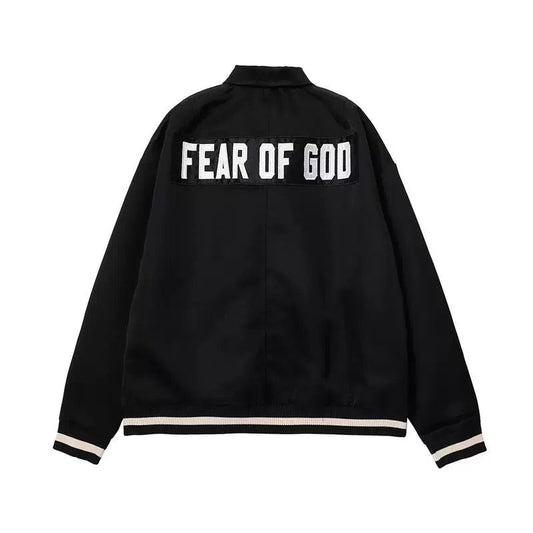 Fifth Collection Half Zip Satin Coaches Jacket justin bieber same style