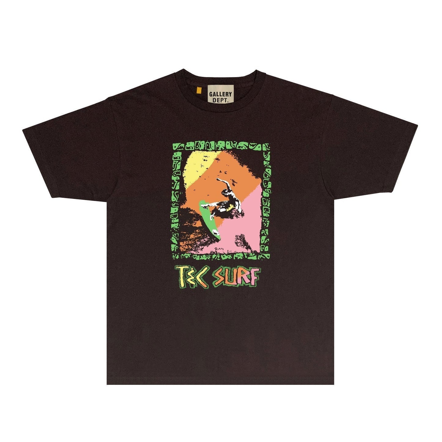 Gallery Dept T Shirt Retro Printed Loose Short-Sleeved Shirt